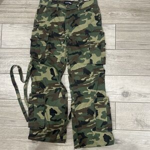 Fashion Nova Camouflage Wide Leg Pants